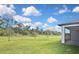 Large backyard backing up to a wooded area at 3812 Wenona Dr, North Port, FL 34288