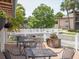 This community outdoor patio offers charming views of the water at 4315 45Th W Ave # 103, Bradenton, FL 34210