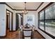 Dining room with wood table and chandelier at 4610 13Th W St, Palmetto, FL 34221