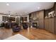 Open living room with fireplace and built-in cabinets at 4610 13Th W St, Palmetto, FL 34221