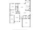 First floor layout featuring an open-concept living area, kitchen, Gathering room, and garage at 4951 Oyster Pearl St, Lakewood Ranch, FL 34211
