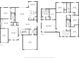 Detailed floor plan showcasing the layout and dimensions of the home's first and second floors at 4951 Oyster Pearl St, Lakewood Ranch, FL 34211