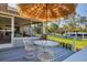 Comfortable deck area with outdoor seating and lovely backyard views at 5206 18Th E Ave, Bradenton, FL 34208