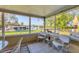 Waterfront patio featuring comfortable seating, a lovely yard, and water views at 5206 18Th E Ave, Bradenton, FL 34208
