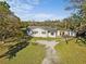 Aerial shot of home with spacious grounds and outbuildings at 611 29Th E St, Bradenton, FL 34208