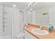 Functional bathroom with a tub and shower combo, single vanity, and essential fixtures at 6339 Bay Cedar Ln # 102, Bradenton, FL 34203