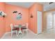 Charming dining area with a table and chairs, adjacent to the hallway and offering a cozy space for meals at 6339 Bay Cedar Ln # 102, Bradenton, FL 34203