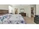 Bright bedroom with hardwood floors and closet access at 6524 Willowshire Way, Bradenton, FL 34212
