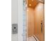 Interior shot of an elevator featuring a light wood panel interior and marble flooring at 7118 Hawks Harbor Cir, Bradenton, FL 34207