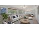 Well-lit living room with comfortable seating and large windows at 80 Liles St, Terra Ceia, FL 34250