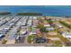 Community aerial view, highlighting the property's location and the surrounding waterfront neighborhood at 10315 Cortez W Rd # 24-5, Bradenton, FL 34210