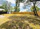 Fenced backyard with mature trees and shed offers ample space for outdoor enjoyment and gardening at 1142 Newhope Rd, Spring Hill, FL 34606