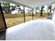 Spacious covered patio looking out to fenced yard, ideal for outdoor living and activities at 1142 Newhope Rd, Spring Hill, FL 34606