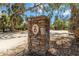 Stone monument featuring the community's logo welcomes you to the neighborhood at 14914 15Th E St, Parrish, FL 34219