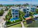 Luxury waterfront homes featuring private docks and beautiful curb appeal at 201 Bay N Dr, Bradenton Beach, FL 34217