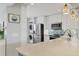 Updated kitchen featuring stainless steel appliances and modern countertops at 308 Timber Lake Dr, Bradenton, FL 34210