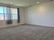 Bright bedroom featuring soft carpeting, neutral walls, and large windows with sheer curtains for privacy and style at 3375 Juniper Springs St, Wesley Chapel, FL 33543