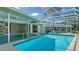 Inviting screened-in pool with covered patio and spa, perfect for outdoor relaxation and entertaining at 3572 Ferndell, Sarasota, FL 34235