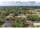 Aerial view showcasing homes nestled among lush greenery, highlighting the residential neighborhood at 4415 Sylvania Ave, North Port, FL 34286