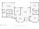 Home floor plan showing the layout of the rooms and their dimensions at 4415 Sylvania Ave, North Port, FL 34286