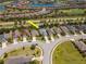 Aerial view of the homes, yards, and neighborhood at 4529 Golden Gate Cv, Bradenton, FL 34211