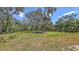 Expansive backyard featuring lush greenery and mature trees, providing a serene and private outdoor space at 6365 Jim Davis Rd, Parrish, FL 34219