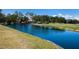 Scenic view of a community pond along the golf course at 8715 52Nd E Ave, Bradenton, FL 34211