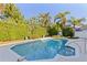 Private pool surrounded by lush greenery, offering a serene and secluded escape at 1016 91St Nw St, Bradenton, FL 34209