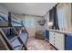 bedroom with bunk beds, and a gray beanbag chair at 108 Stanford Rd, Venice, FL 34293