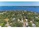 Aerial view of a tree-lined neighborhood near the bay, showcasing mature trees and lush landscaping at 209 29Th Nw St, Bradenton, FL 34205