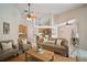 Open floor plan shows living room open to the kitchen and dining areas at 21616 67Th E Ave, Bradenton, FL 34211