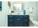 Stylish bathroom featuring double vanity and decorative accents at 221 Grant Dr, Sarasota, FL 34236