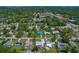 Aerial view of neighborhood showcasing lush surroundings at 2708 Fort Worth St, Sarasota, FL 34231