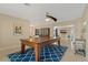 Recreation area with a pool table, stylish rug, and seamless flow to the adjacent living spaces at 2708 Fort Worth St, Sarasota, FL 34231