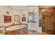 Bathroom showcasing a bathtub, shower, marble counters, and tiled floors at 385 N Point Rd # 903, Osprey, FL 34229