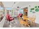 Enjoy this sunroom, furnished with seating and dining, offering a view into the kitchen at 3909 40Th W St, Bradenton, FL 34205