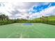 Community basketball court with well maintained surface and a secure fence at 5583 Summit Gln, Bradenton, FL 34203