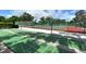 These tennis courts provide a great opportunity for outdoor exercise and recreation at 6040 Oak Creek Ln # 1822, Bradenton, FL 34210