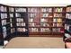 Well-stocked library features floor-to-ceiling bookshelves with a vast collection of books for residents to enjoy at 850 S Tamiami Trl # 529, Sarasota, FL 34236