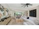 Bright, airy living room featuring a modern decor and an open concept layout at 8800 Midnight Pass Rd, Sarasota, FL 34242