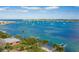 Scenic aerial view of the bay, featuring boats, docks, and waterfront properties at 113 8Th S St, Bradenton Beach, FL 34217