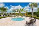 Relaxing community spa with comfortable lounge chairs and scenic views at 20655 Valprato Ct, Venice, FL 34293