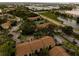 A community featuring tennis courts, multiple buildings, and mature landscaping at 4061 Crockers Lake Blvd # 2618, Sarasota, FL 34238