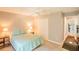 Neutral bedroom features a ceiling fan and ample closet space at 4061 Crockers Lake Blvd # 2618, Sarasota, FL 34238