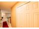 Hallway featuring large closet at 4061 Crockers Lake Blvd # 2618, Sarasota, FL 34238