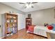 Neutral bedroom with built-in shelving and spacious closet offer ample storage at 4722 Oak Hill Ln # 44, Sarasota, FL 34232