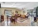 Open-concept living room offering a seamless flow between living, dining, and kitchen areas at 4722 Oak Hill Ln # 44, Sarasota, FL 34232