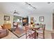Spacious living room featuring a comfortable seating arrangement and lots of natural light at 4722 Oak Hill Ln # 44, Sarasota, FL 34232