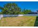 Spacious backyard featuring a lush lawn, mature trees, and a privacy fence offering ample outdoor space at 6106 34Th E Ct, Ellenton, FL 34222