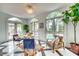 Charming sunroom with floor-to-ceiling windows providing abundant natural light and pool views at 76 S Washington Dr, Sarasota, FL 34236